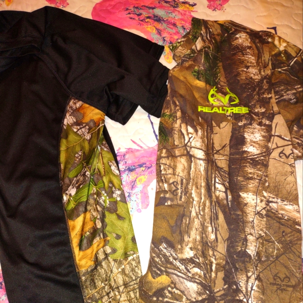 BOY'S SZ 14/16 CAMOUFLAGE TOPS!